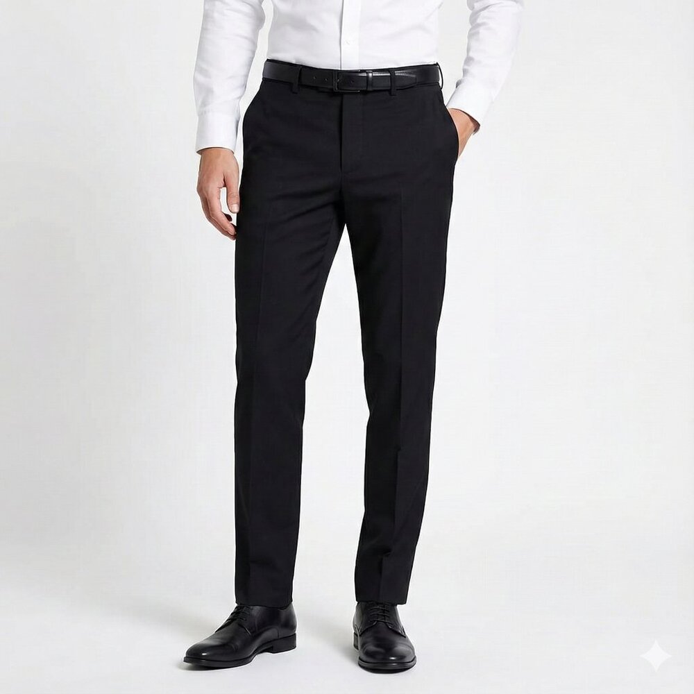 Zara Men's Slim Fit Black Dress Pants